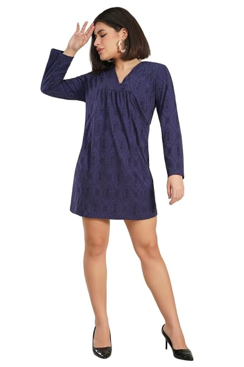 VAibr(ə)nt Women's Embroidered Schiffli Midi Dress