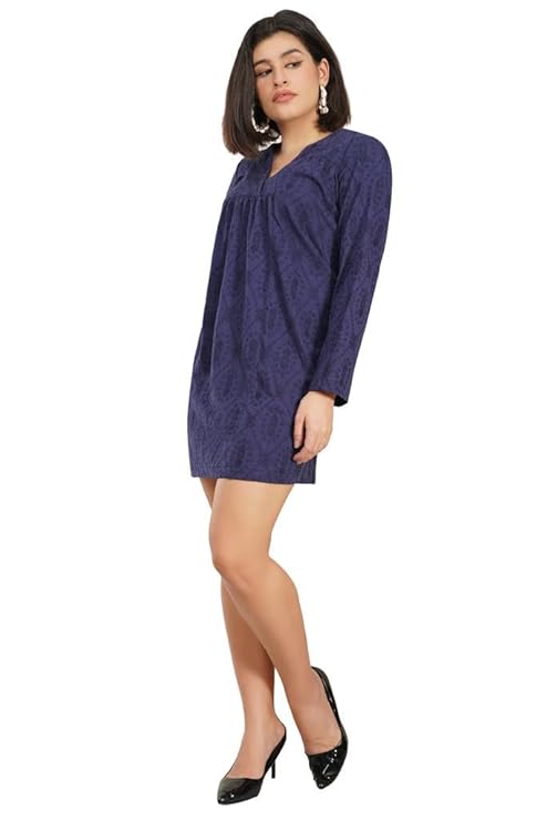 VAibr(ə)nt Women's Embroidered Schiffli Midi Dress