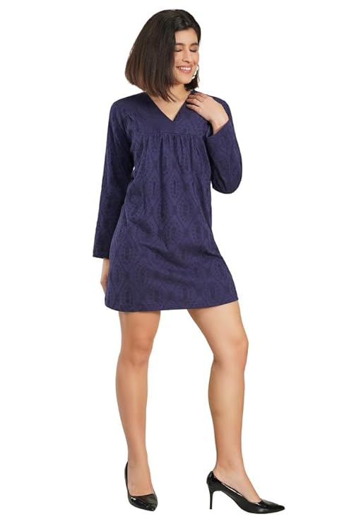 VAibr(ə)nt Women's Embroidered Schiffli Midi Dress