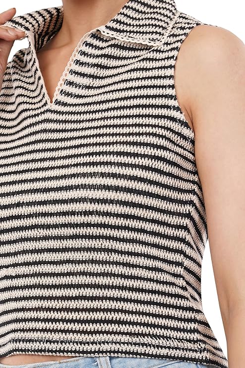VAibr(ə)nt Women's Crochet Sleeveless Top