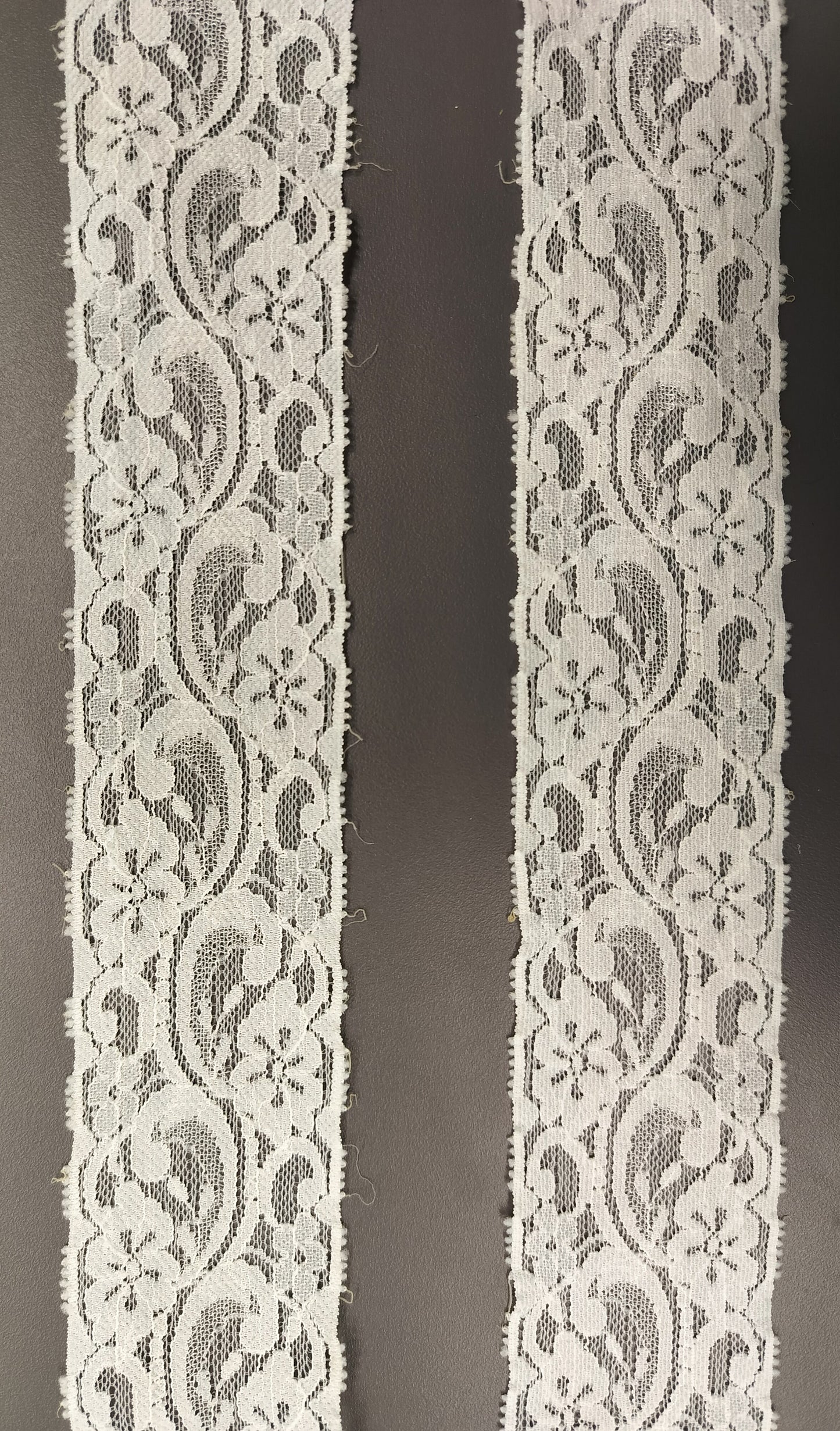 White Nylon Lace Trim – 5 cm Wide, Floral Scroll Design – Sewing, Dressmaking, DIY Crafts & Home Décor